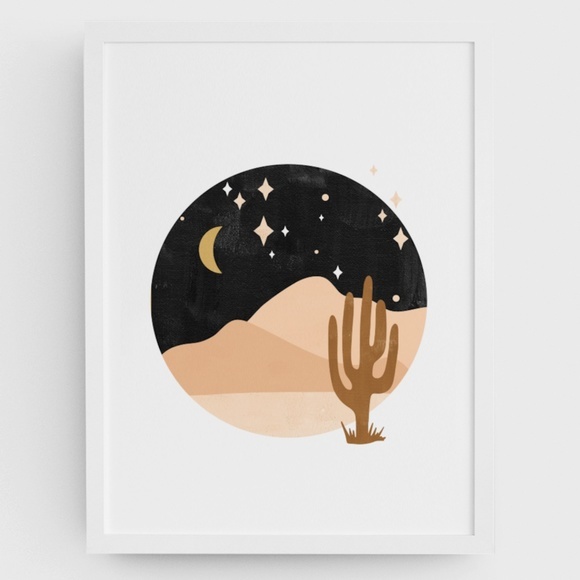 Wall Art Boho Nature Desert Print Illustration Unframed - Picture 5 of 5